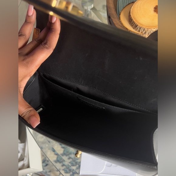 Authentic black Chanel medium gold chain bag. Normal scratch and wear. - Picture 8 of 12